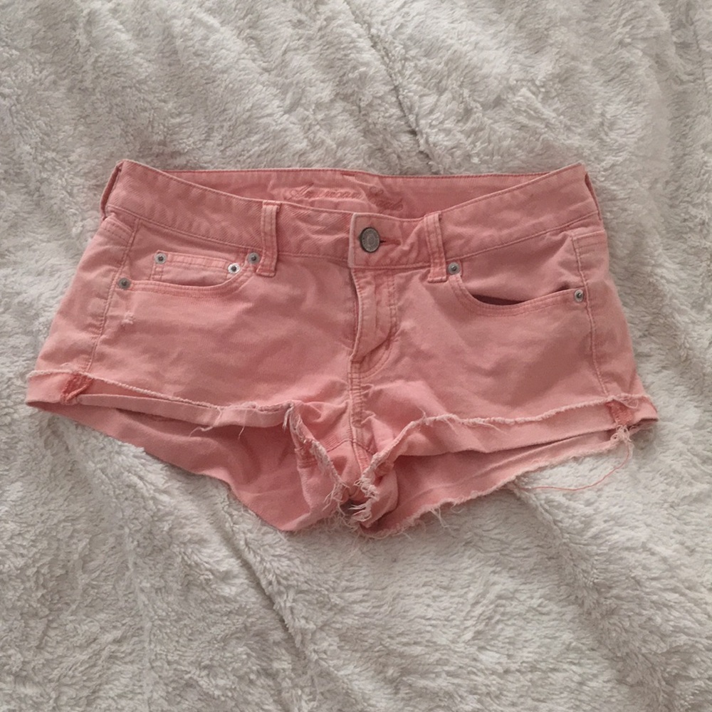 Coral American Eagle Shorts